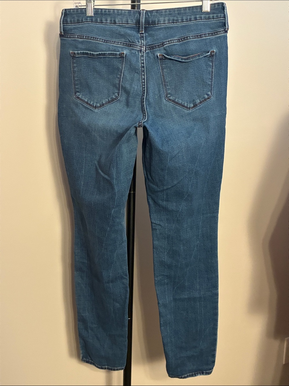 Old Navy Pop Icon Skinny Jeans Mid Rise Blue Stretch Denim Size 10 - Picture 3 of 8